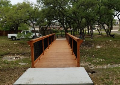 Pedestrian Walk Bridge Construction San Antonio