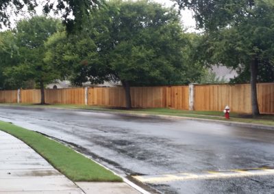 Subdivision Privacy Fence Construction